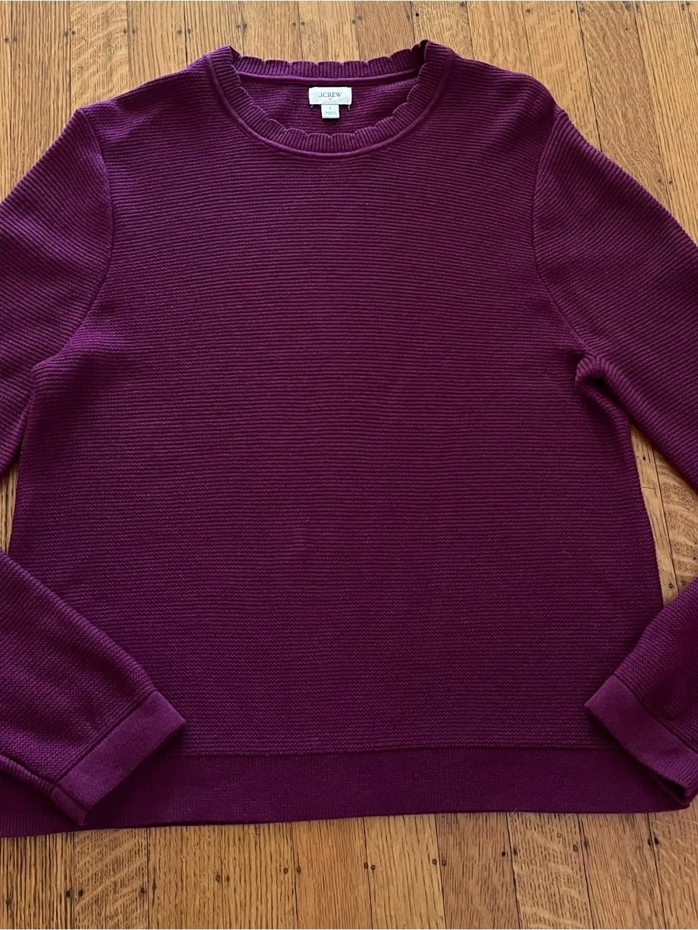 J. Crew Women's Crewneck Sweater in Plum